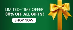 Limited-Time Offer – 30% Off All Gifts Promotional Banner Template