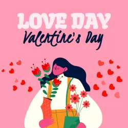 LOVE DAY Valentine’s Day Instagram Post Template