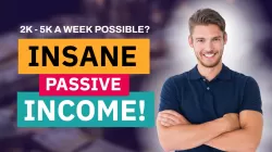 💰 Insane Passive Income – YouTube Thumbnail Template for Finance & Business Creators